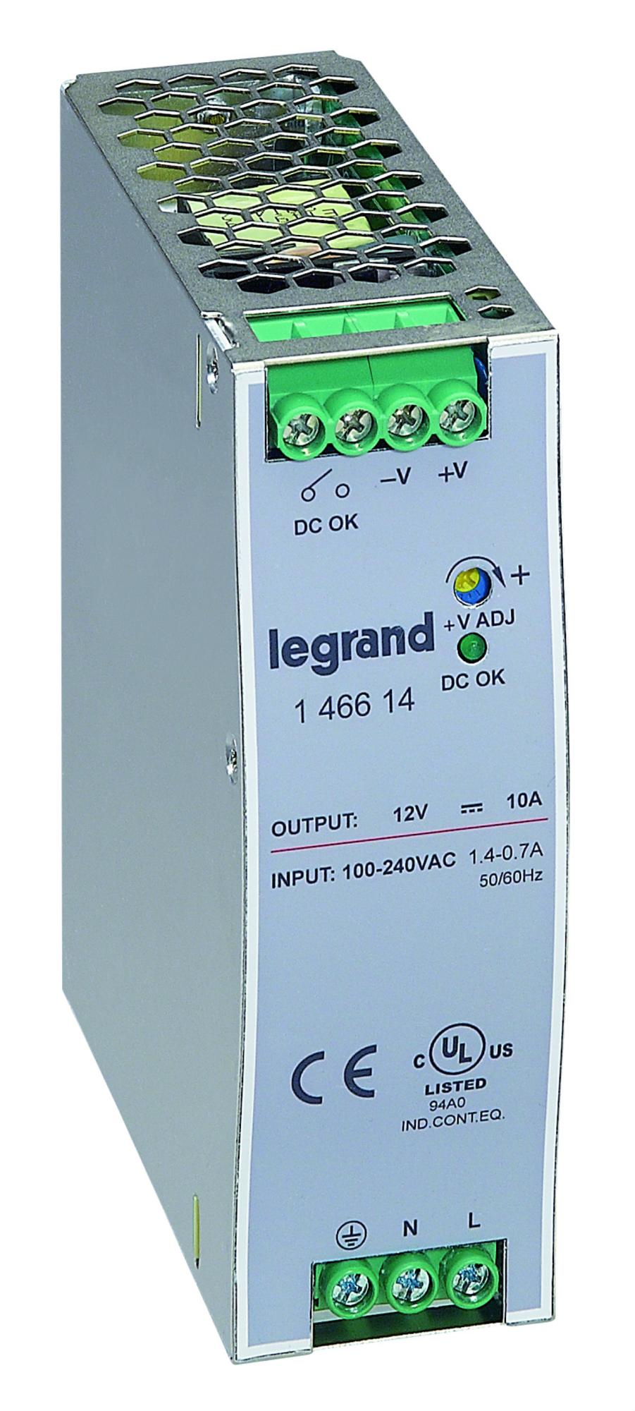 NDR 24V/240W/10A Alimentations Sur Rail DIN - NDR-240-24
