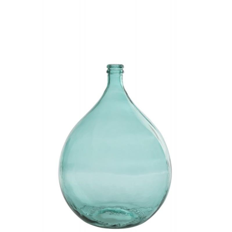 Vase dame jeanne en verre azur 41x41x56 cm Leroy Merlin