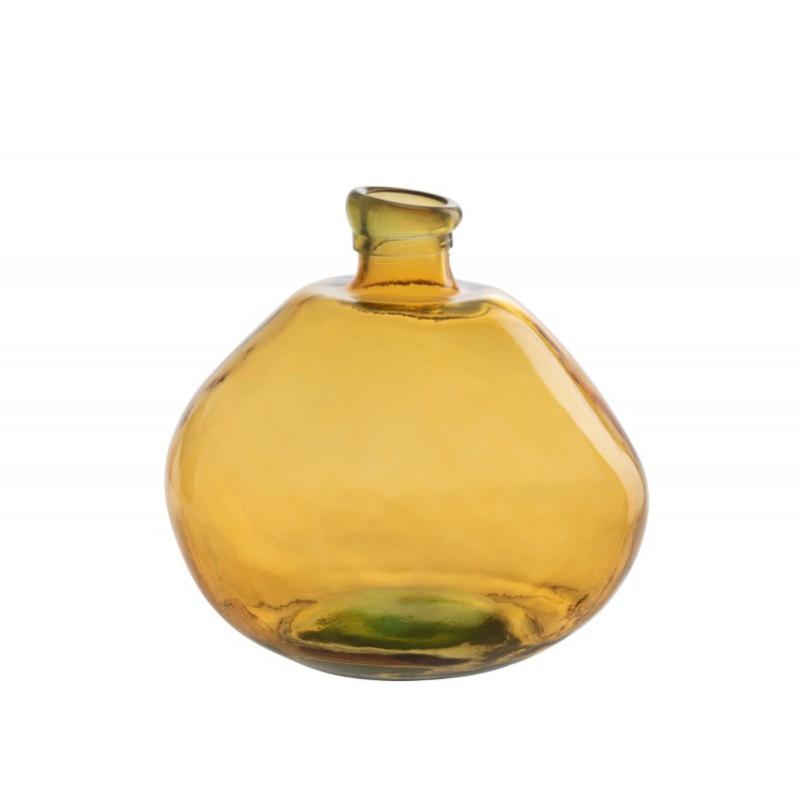 Vase irrégulier en verre ocre 35x35x31 cm Leroy Merlin