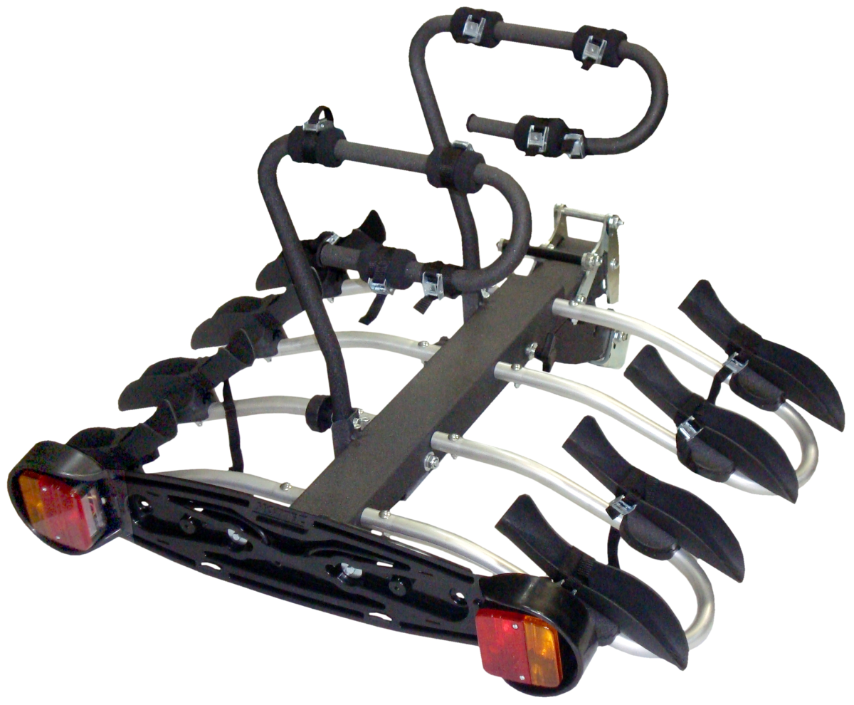 Mottez - Porte-vélo Plateforme, Basculable Sur Attelage Premium 4 Vélos ...