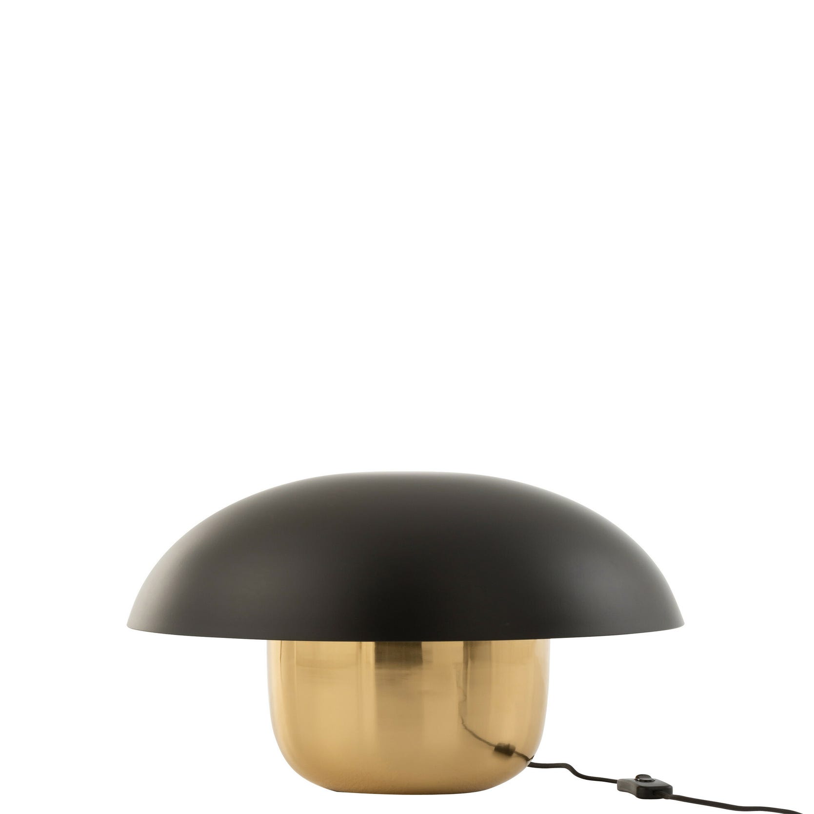 Lampe champignon metal noir/or large - J-Line
