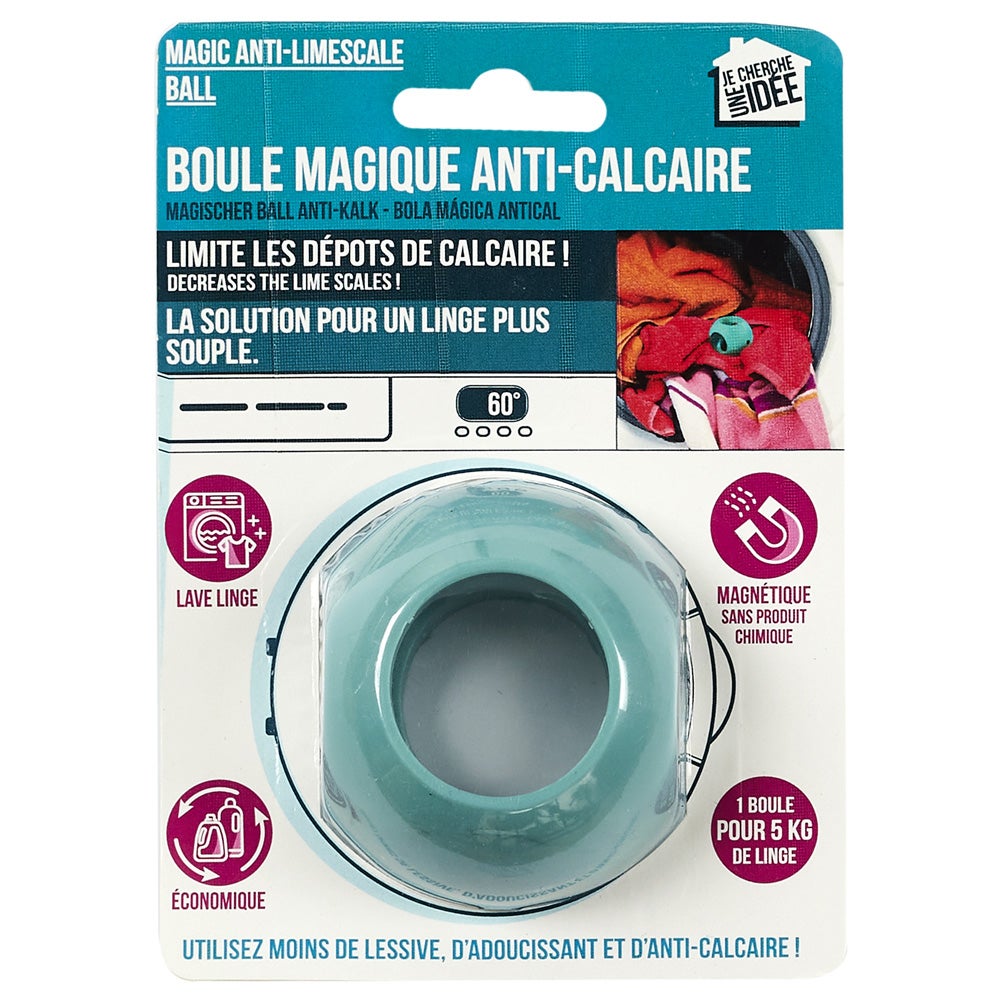 Boule MAGNOFIX Anti-calcaire pour lave linge/vaisselle –
