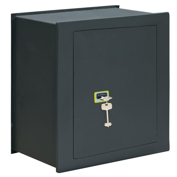 Piccola cassaforte con chiave/cassaforte ad alta sicurezza/serratura in  acciaio/cassaforte per anziani in casa e ufficio con 3 chiavi (GOLD-17)