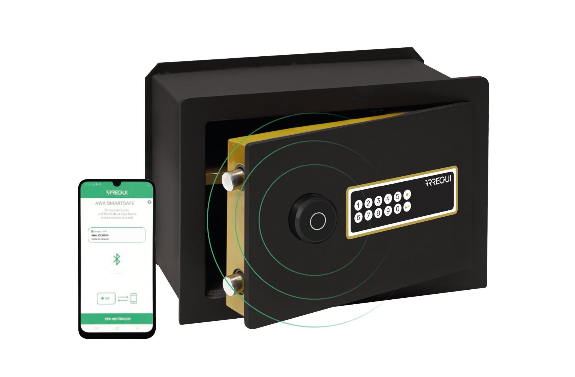 Cassaforte Arregui Premier 16L - Serratura Elettronica Con Tastiera E Chiave Emergenza - Acciaio 25x35x25cm - Per Casa E Ufficio - Foto 6