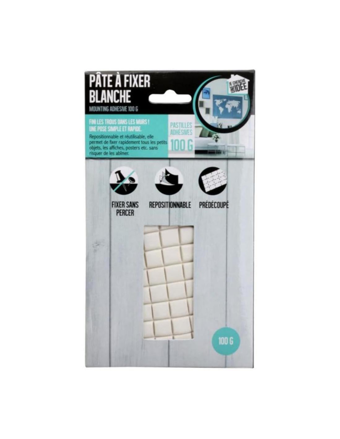 PATE A FIXER REUTILISABLE BLANCHE 100G Leroy Merlin