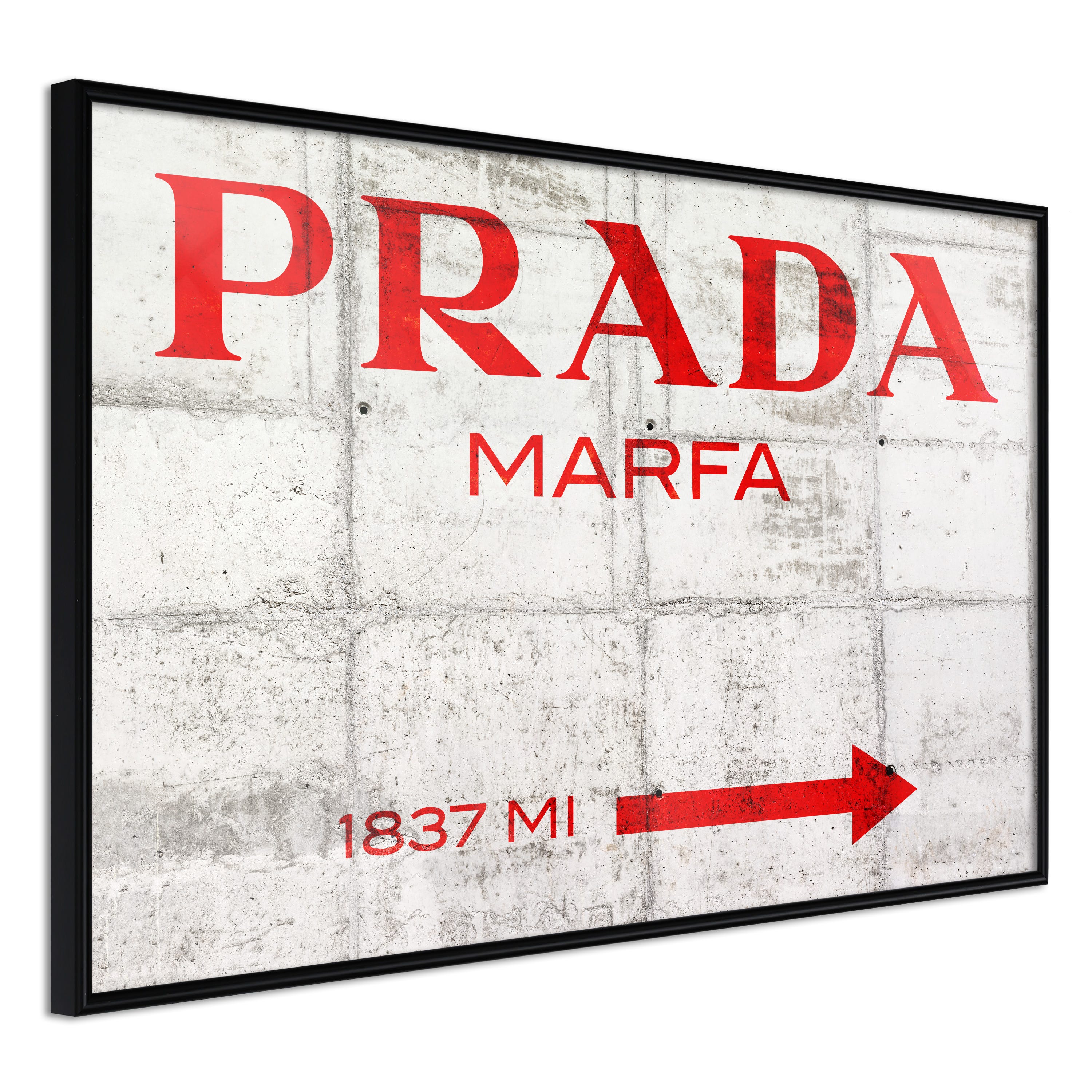 Poster et affiche - Prada (Red) - 60x40