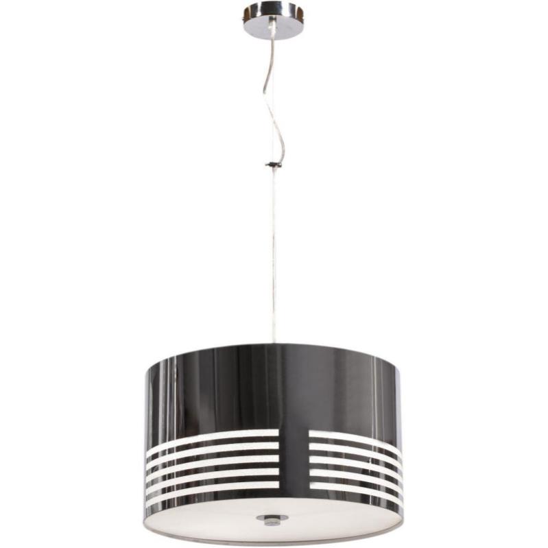 Suspension luminaire design en aluminium Noir / argenté D 40 x 120