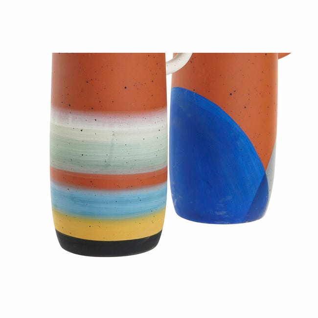Vaso DKD Home Decor S3020390 16,5 x 9,2 x 26 cm Terracotta Multicolore (2  Unità)