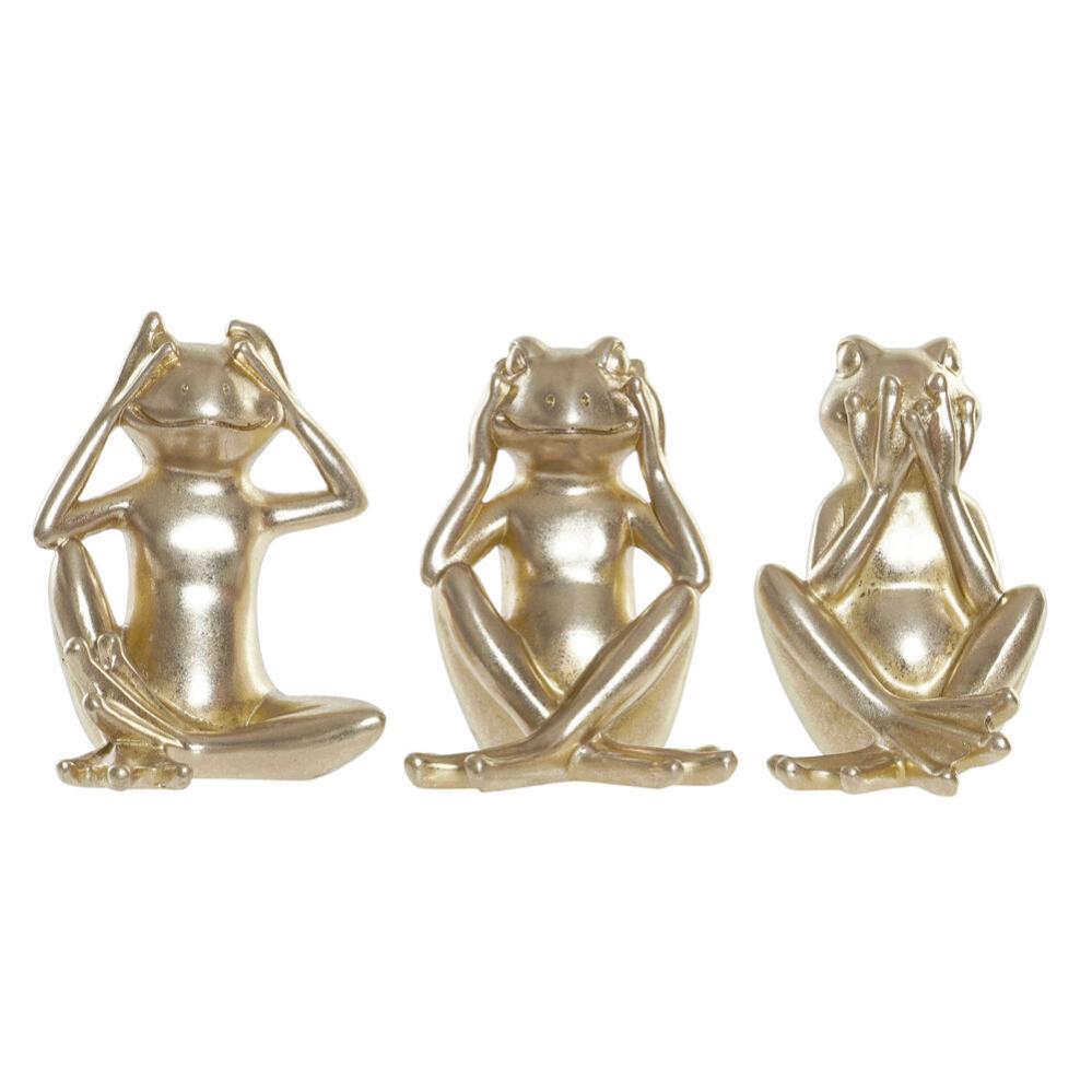 Figurine Décorative DKD Home Decor Résine Grenouille (3 pcs) (11 x 11 x