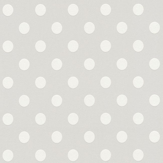 Targa Decorativa Da Parete In Metallo Grigio E Bianco – Con Motivo A Pois, 15,2x30,5 Cm, Fori Preforati, Per Interni Ed Esterni