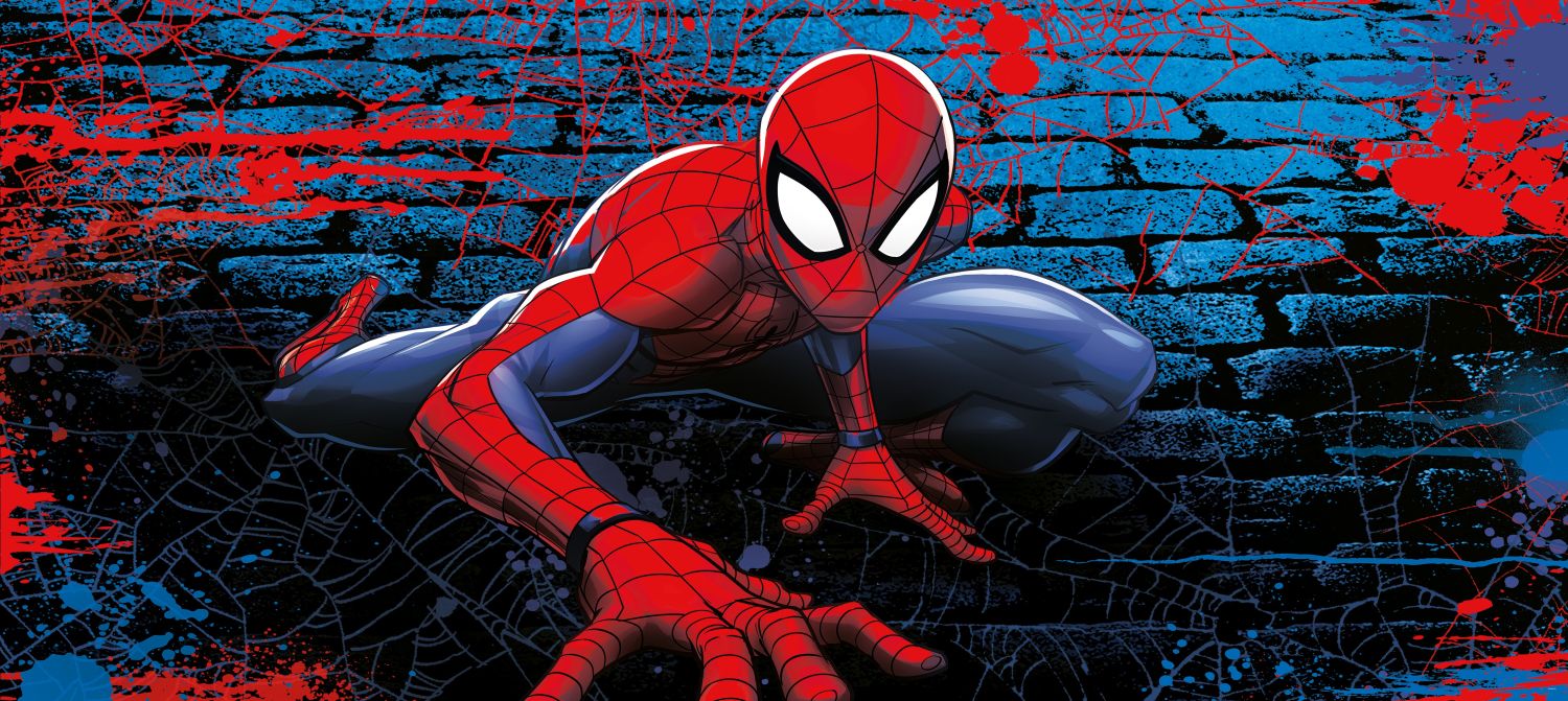 Poster Spider-Man rosso e blu - 0,9 x 2,02 m - Sanders & Sanders