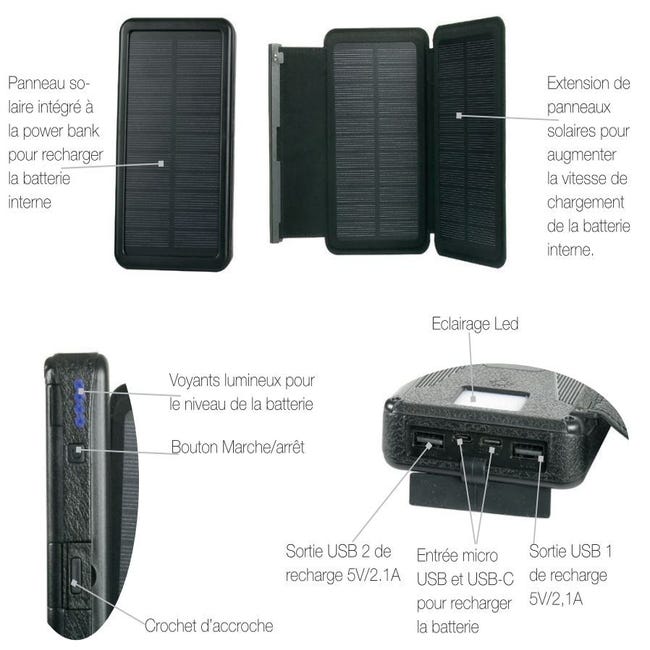 Batterie Externe Micro USB Et USB-C
