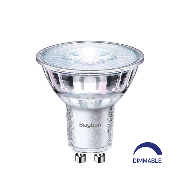 AMPOULE LED GU10 6,5W SAMSUNG CHIP 4000K 450LM 38° DIMMABLE