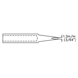 Panne de fer à souder pointe fine TOOLCRAFT TO-6326121 Taille de la panne  3.7 mm Longueur de la panne 30 mm 1 pc(s) - Conrad Electronic France