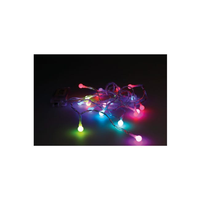 Konstsmide 1469-103 Mini guirlande lumineuse pour lintérieur à pile(s)  Nombre de lumière 30 LED blanc chaud