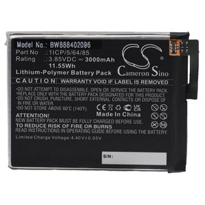 Batterie Pour GPS Coyote 1ICP/8/40/40 - 1100mAh 3,7V Li-Po - Remplacement Longue Durée - Testée Et Sécurisée