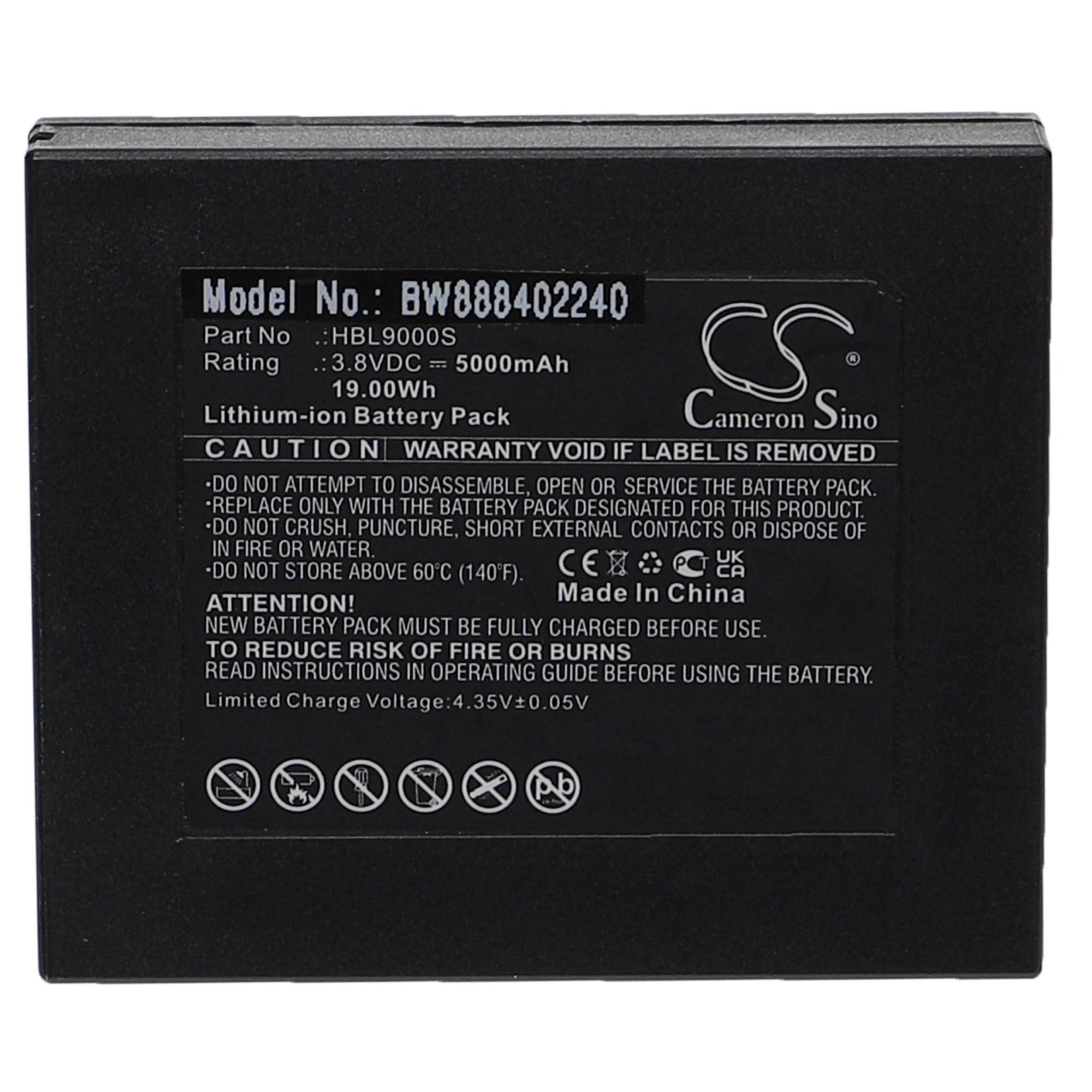 Vhbw Batterie Remplacement 3000mAh Pour Hioki Z1007 - Scanner Code-Barres POS 7.4V Li-ion