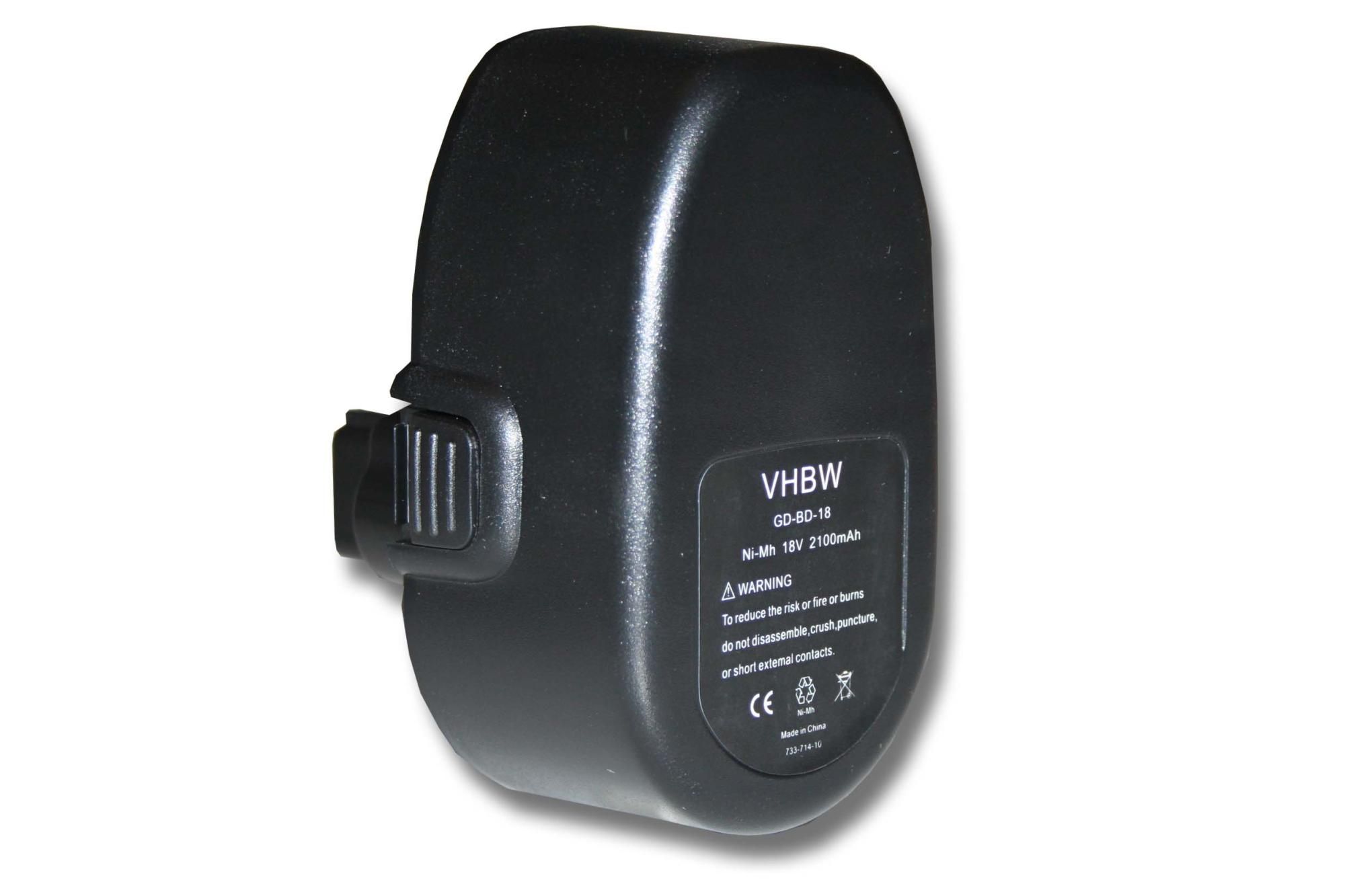 Batterie 2100mAh pour outil Black Decker CD180GK2 CD180K2