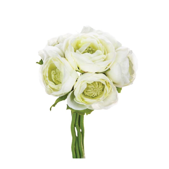 Bouquet de Fleurs artificielles 6 Renoncules H 25 cm | Leroy Merlin