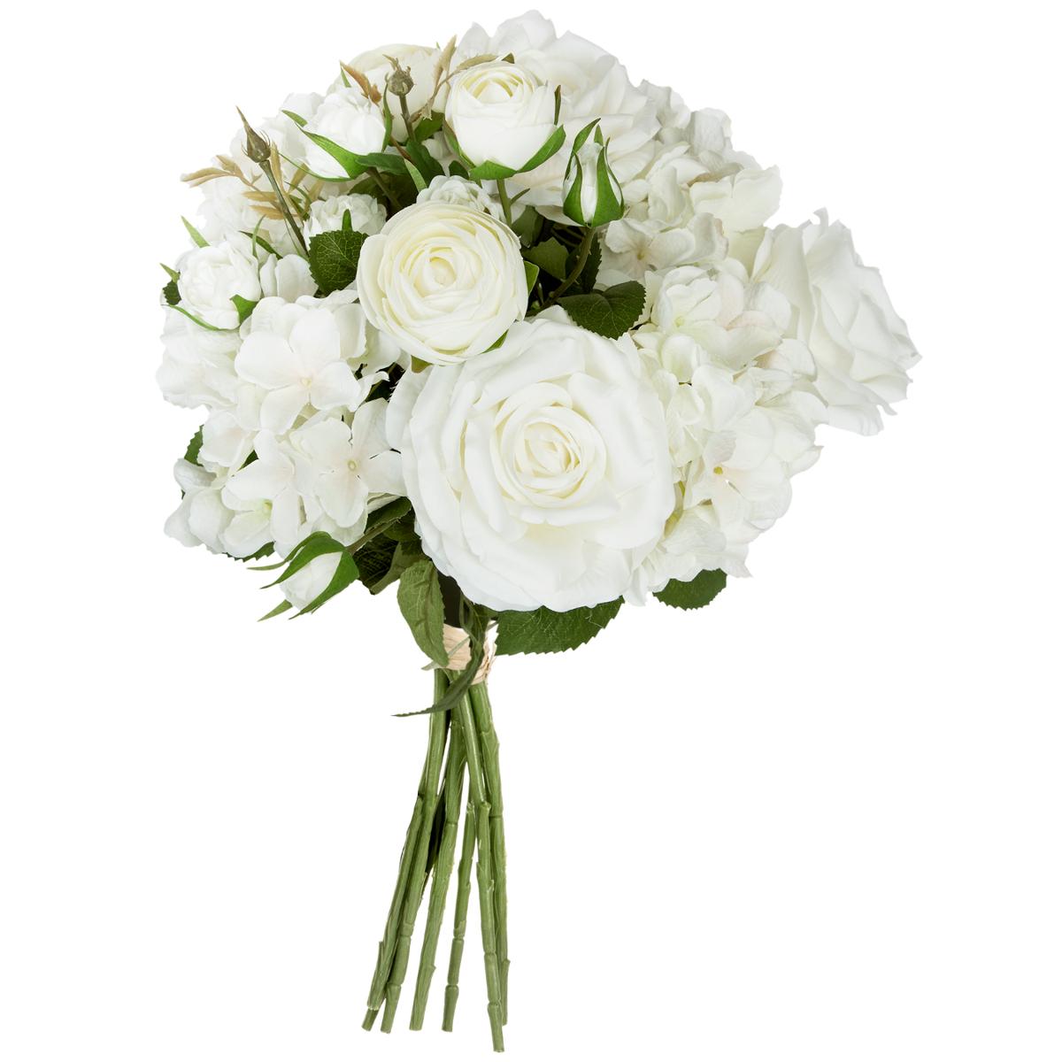 Bouquet de 18 fleurs blanches H50 | Leroy Merlin