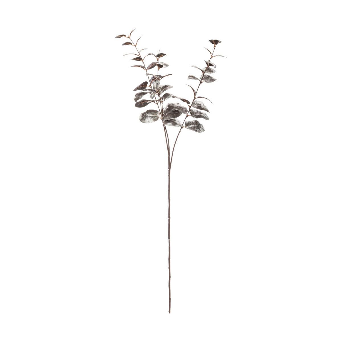 Branche décorative argentée