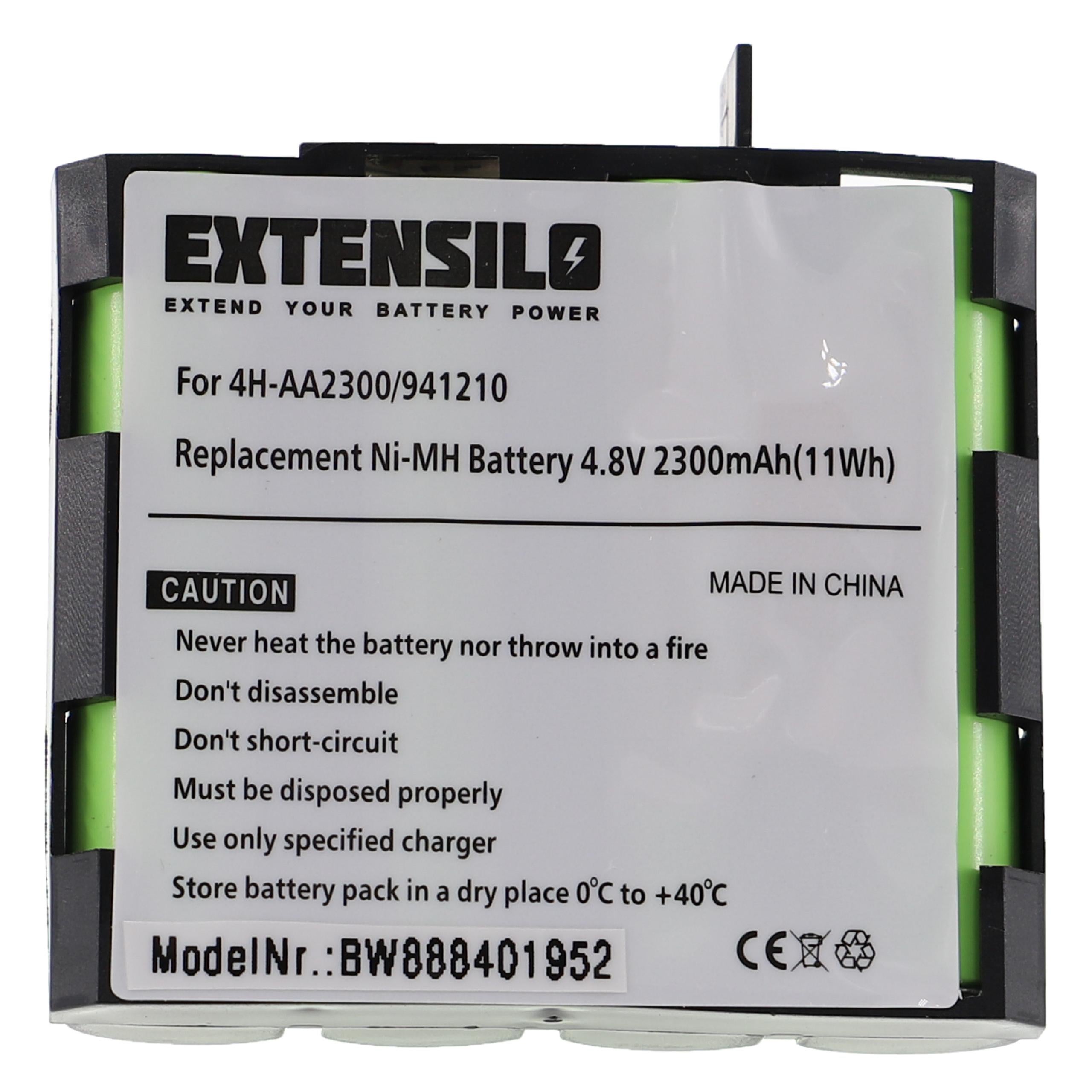 Batterie standard compatible avec le Compex type 4H-AA1500, 941210 4,8V  1500mAh (non d'origine) »