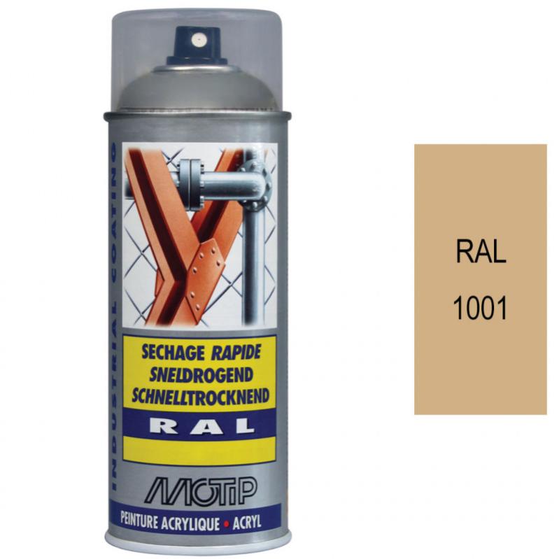 Peinture aérosol RAL 7030 Gris pierre brillant 400ml MOTIP - 2