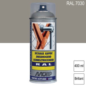Spray de peinture mate 400ml RAL 7012 Gris Basalte