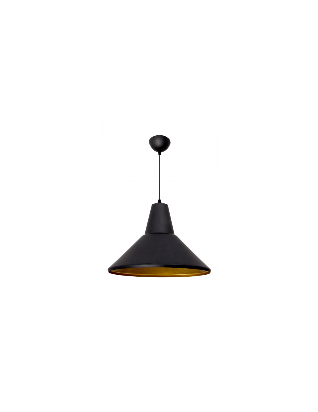Fab 092252209 colgante gilberto 1xe27 negro oro 22d