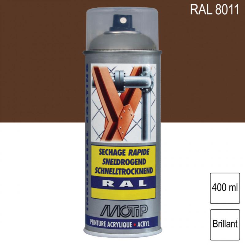 Peinture aérosol RAL 8011 Brun noisette brillant 400ml MOTIP Leroy Merlin — free download