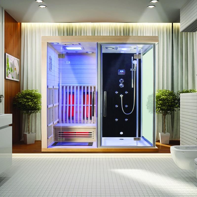 Combi Boreal® SIGMA 1820 x 1230 Sauna infrarouge + Douche hammam