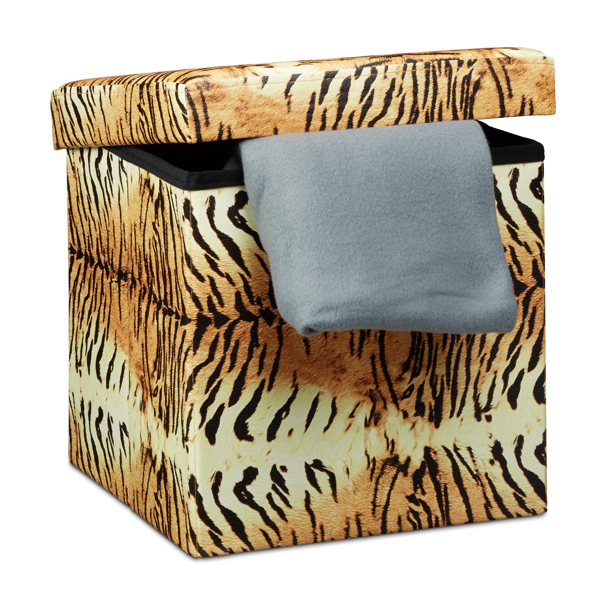 Credenza bianca con texture incisa con vano portaoggetti | Maisons du Monde