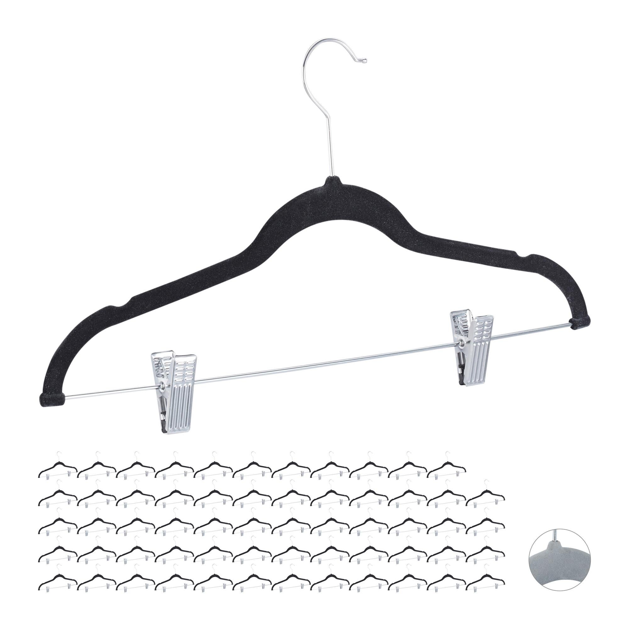 Grucce Per Pantaloni Con Spugna Antiscivolo Stampelle Per Armadio In Plastica
