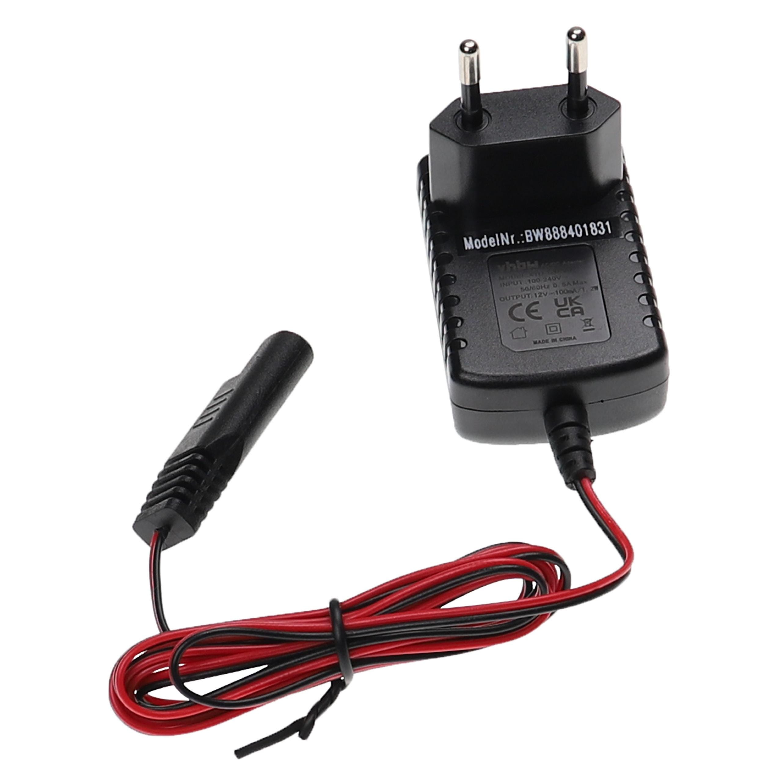 Vhbw Chargeur pour démarreur de batterie compatible avec MTD tondeuse, 12 V  / 0,1 A, 2m