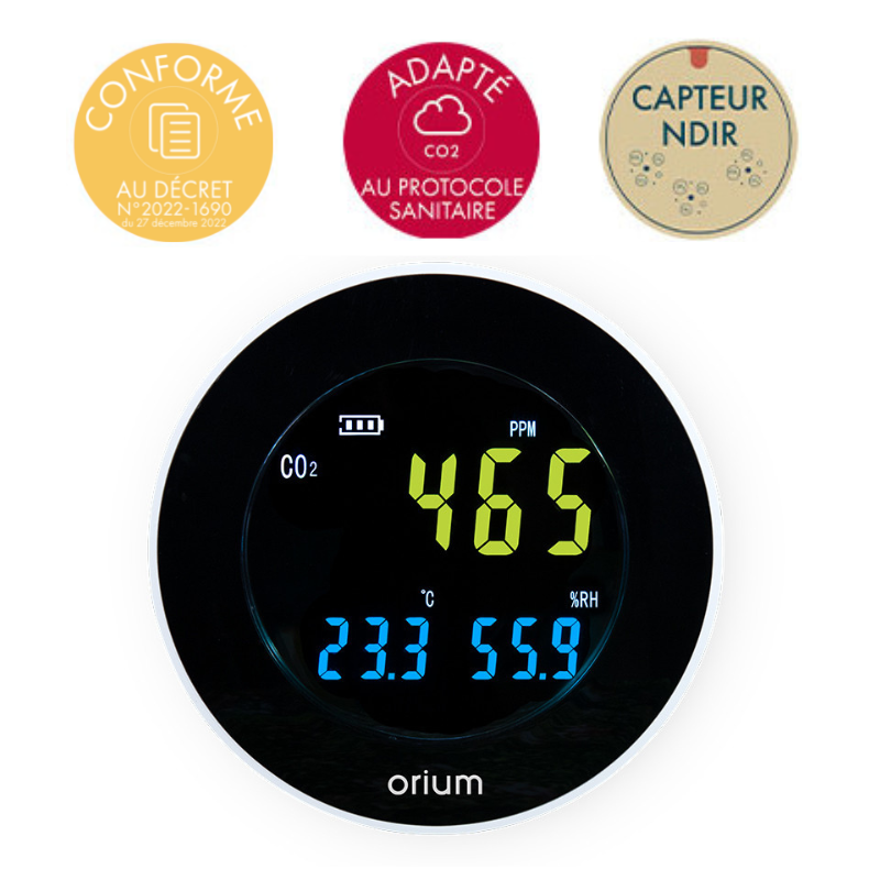 Capteur de CO2 (NDIR) à 99 €, Quaelis 14, Orium