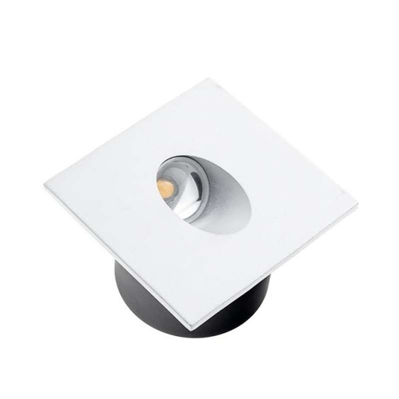 Mini Spot LED 1,3W pour Escalier Inox TERRA AC 220-240V Blanc Jour 6500K