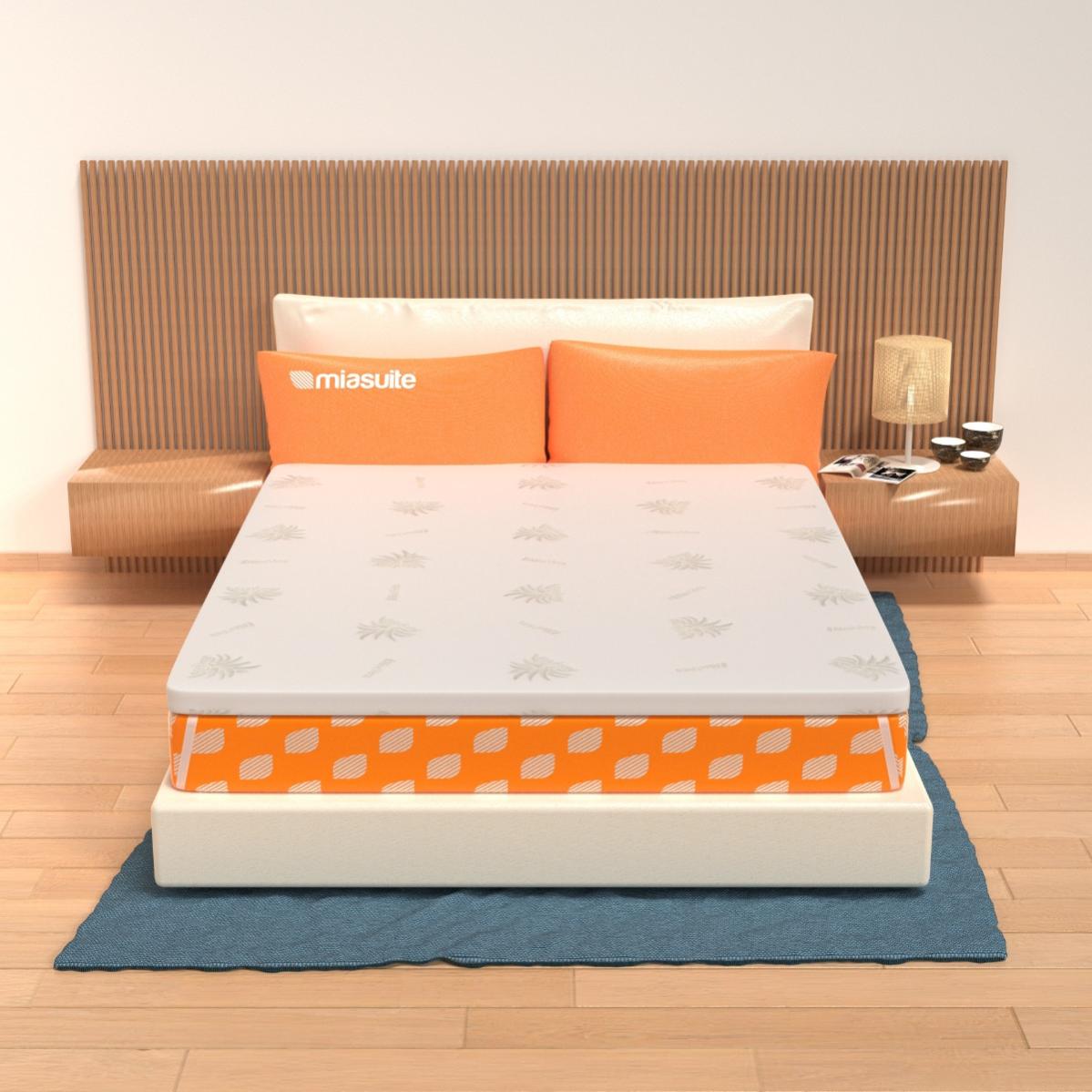 MaterassieDoghe - Surmatelas 80x200 à Mémoire De Forme - Hauteur 7 Cm Dehoussable En Aloe Vera 86825487