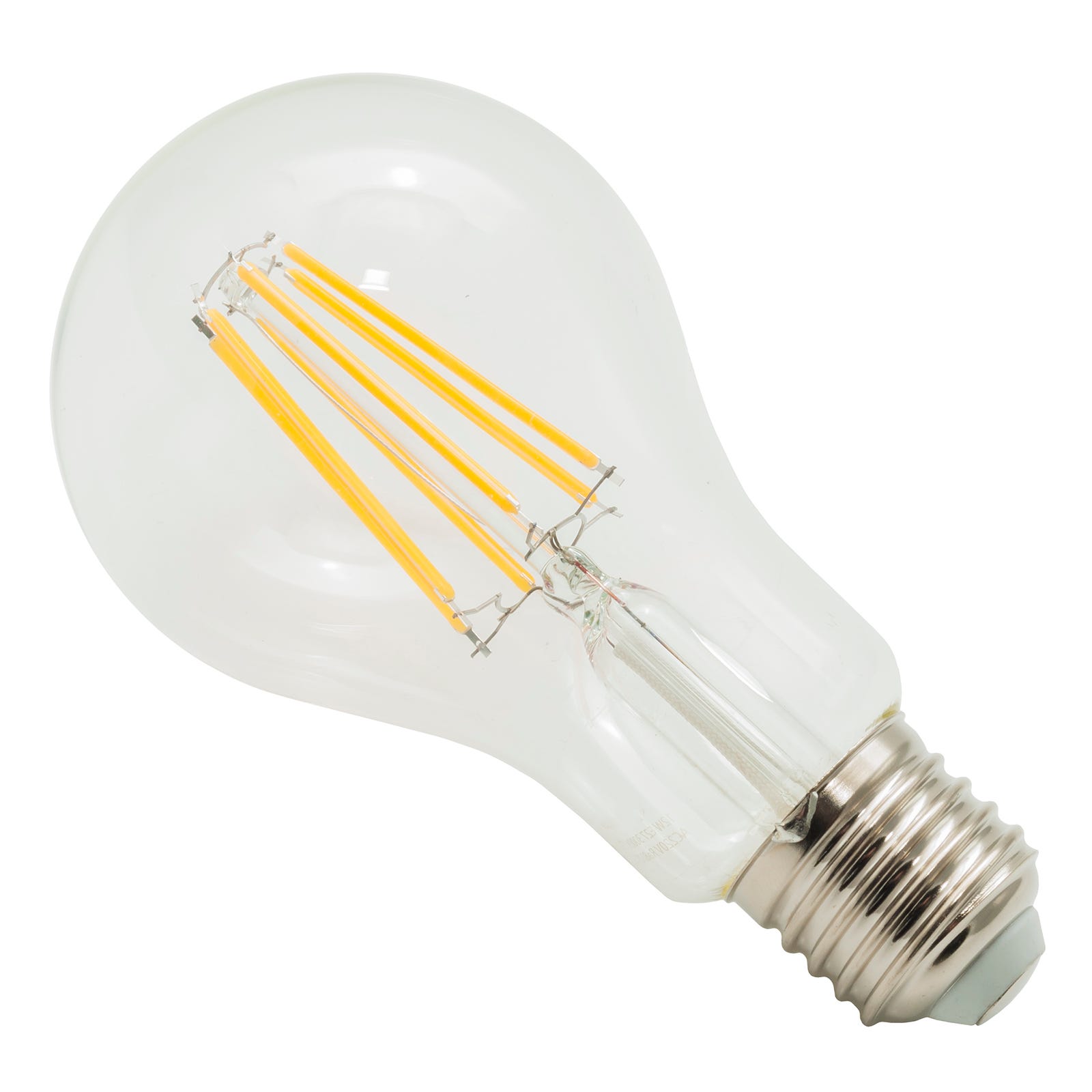 Lampadina LED E27 globo pera vetro 12W lampada filamento vintage 1500lm luce  diffusa LUCE FREDDA 6000K