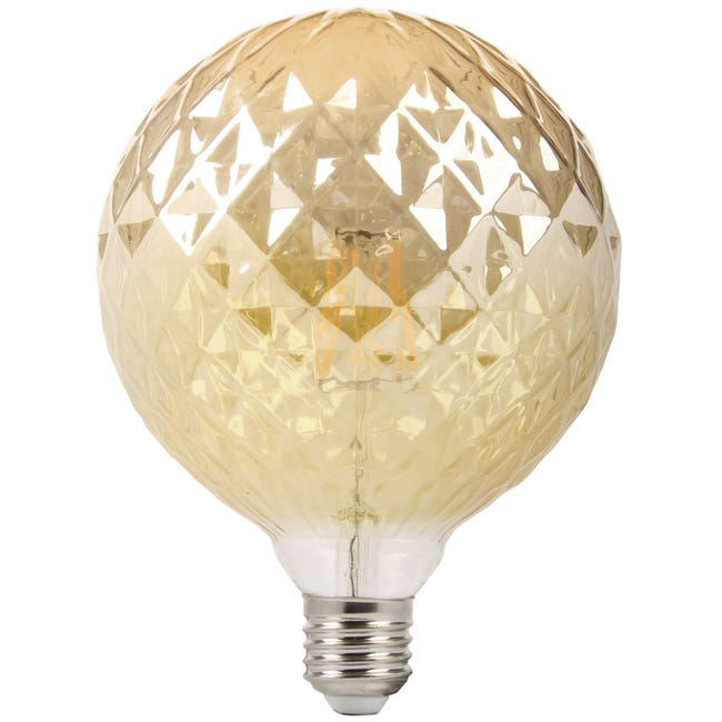 Lampadina globo E27 LED 12W resa 120W lampada palla vetro luce 2500K  decorativa pub bar taverna pizzeria