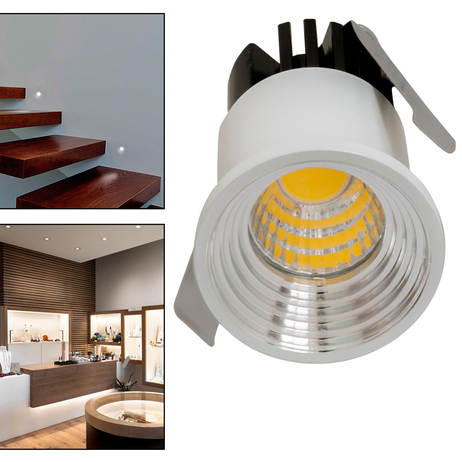 Mini Faretto LED 5V 6000K Con Dimmer Continuo | Luce Bianca Pura Per Vetrine, Armadi E Scafali | Montaggio A Superficie - 3