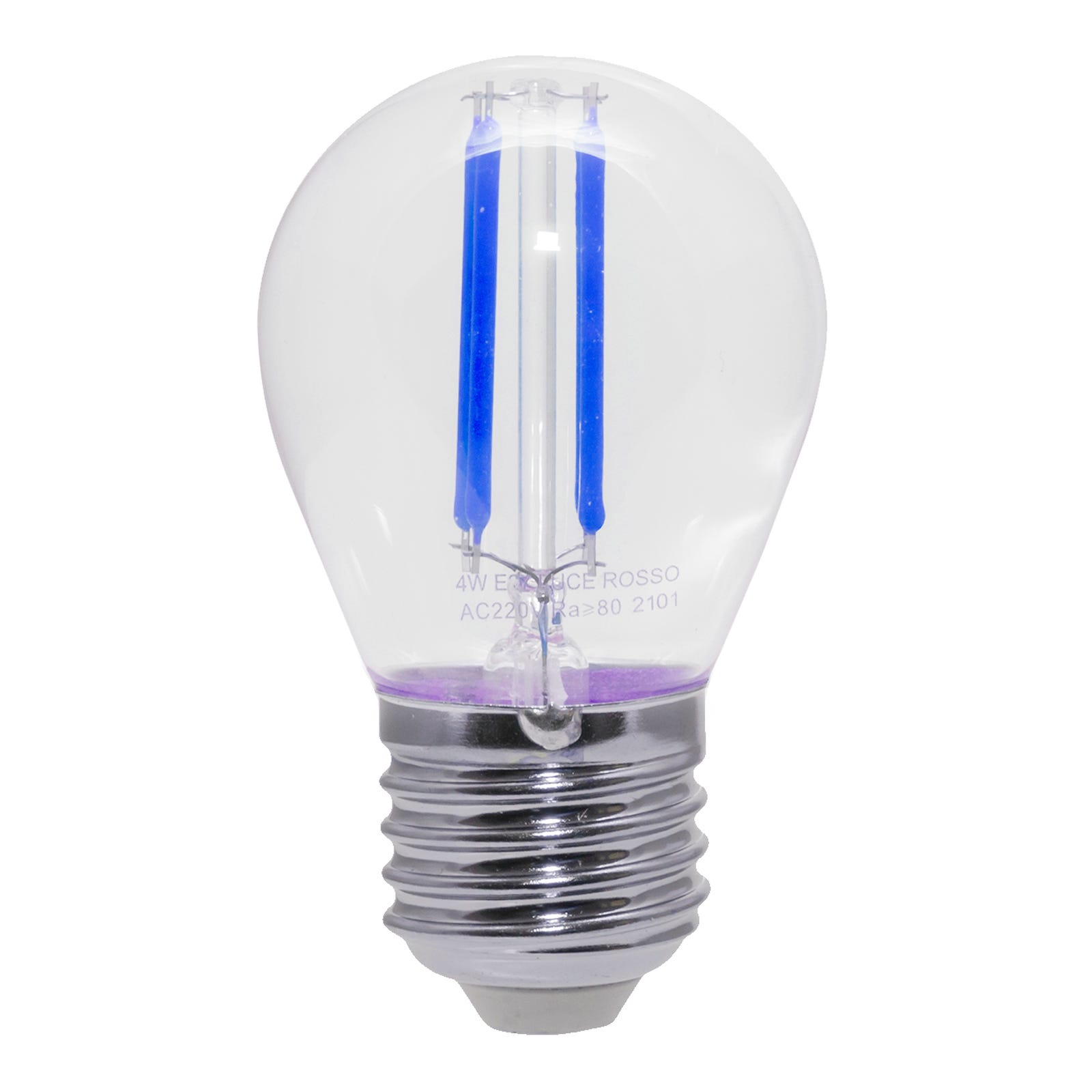 Lampadina LED colorata, 2 e 5 watt, blu, rivestimento grande Ø60 