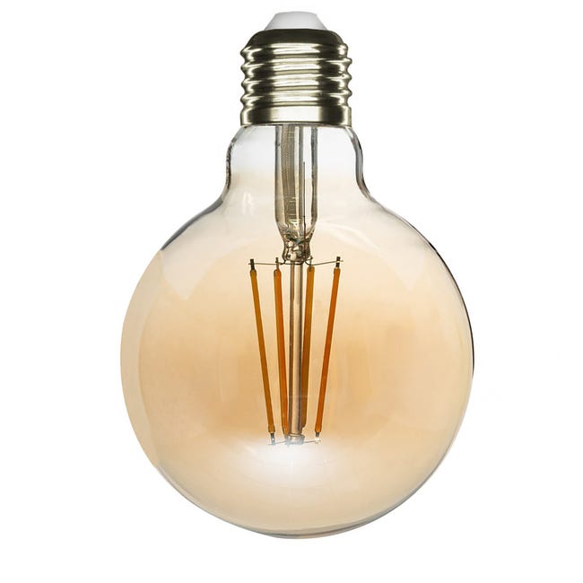 Lampadina globo E27 LED 12W resa 120W lampada palla vetro luce
