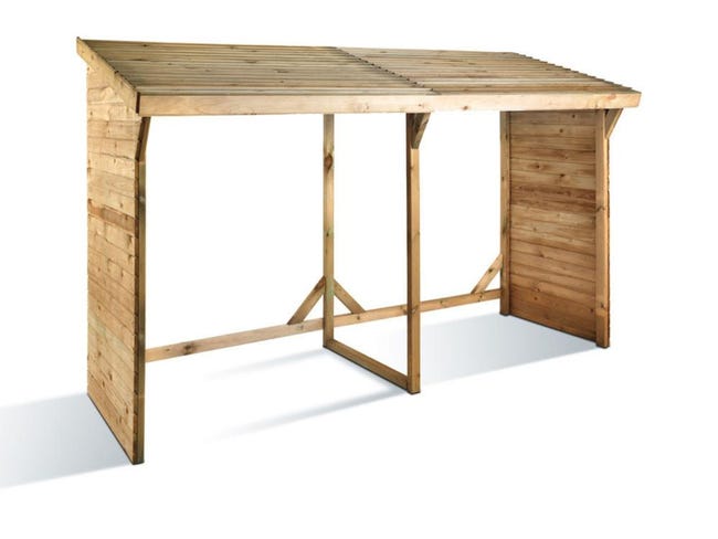 Capanno per la legna - 3.08 m² - 2.80 x 1.10 x 1.85 m- 5 Steri | Leroy ...