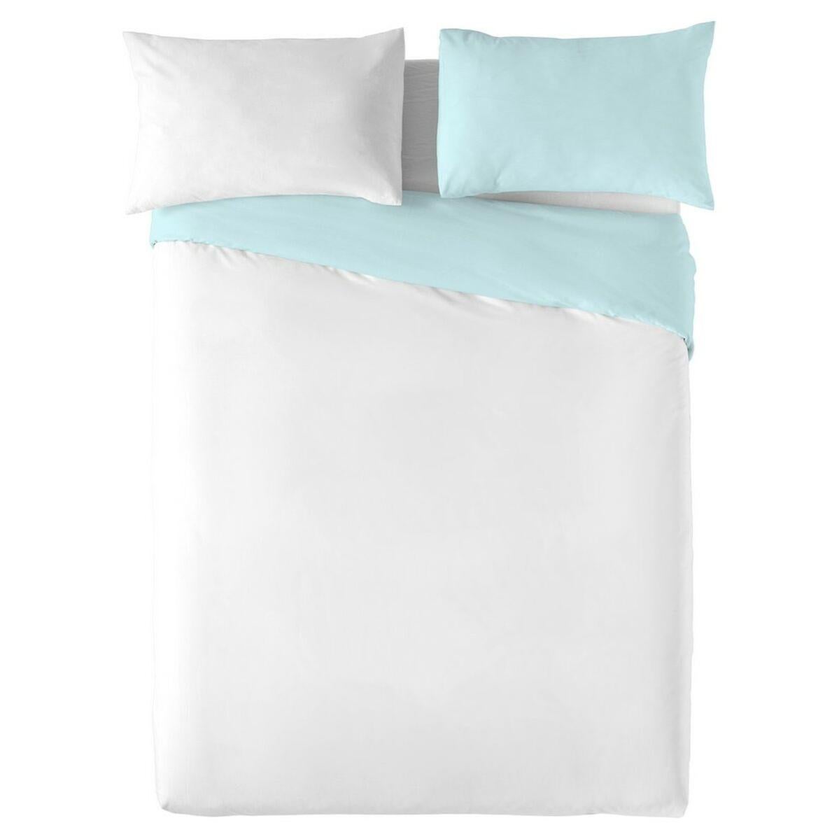 Housse de Couette Naturals FUNDA NORDICA BICOLOR REVERSIBLE Bleu Blanc