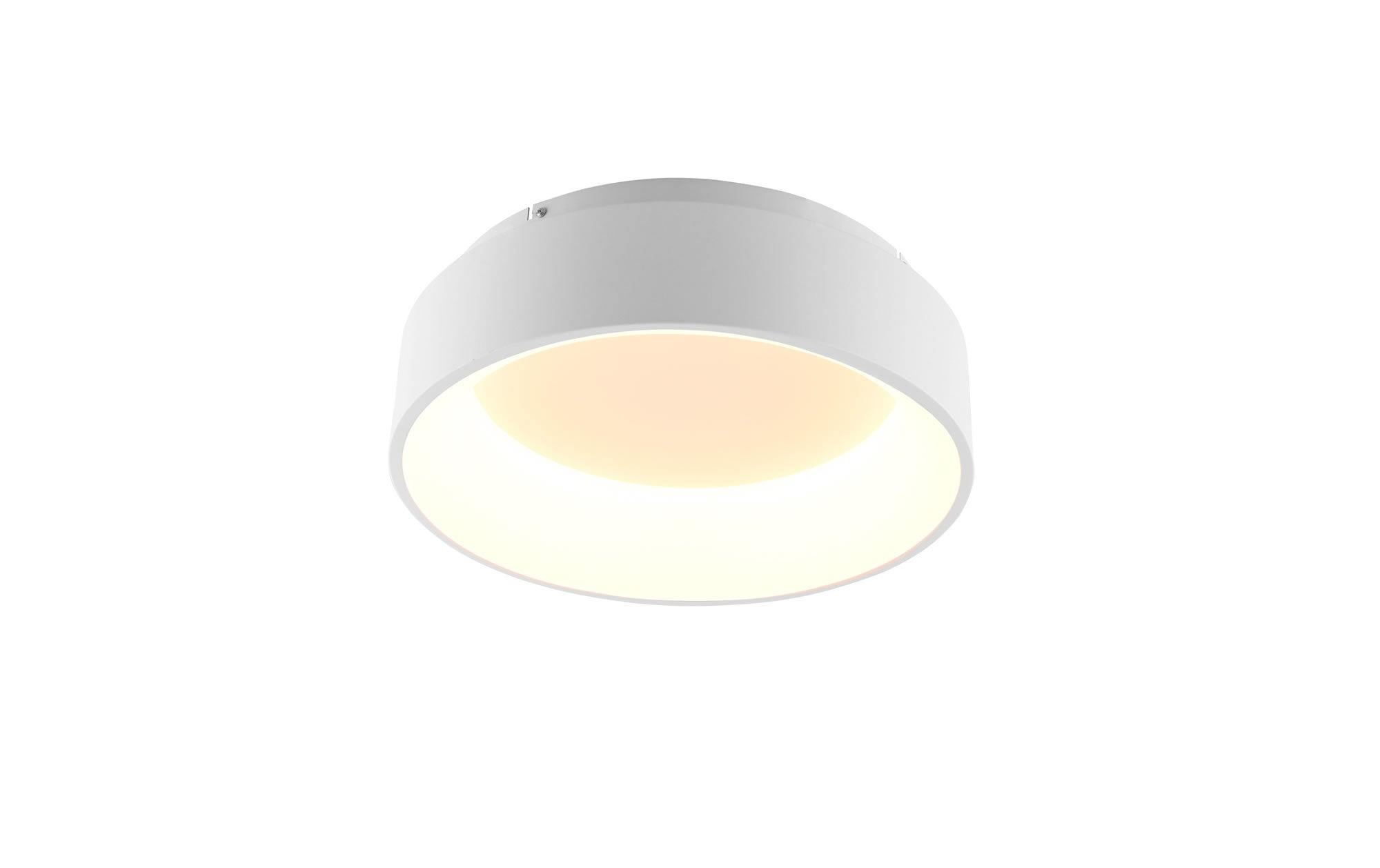 Plafón led noah en aluminio blanco 40w con función cct 45cm.