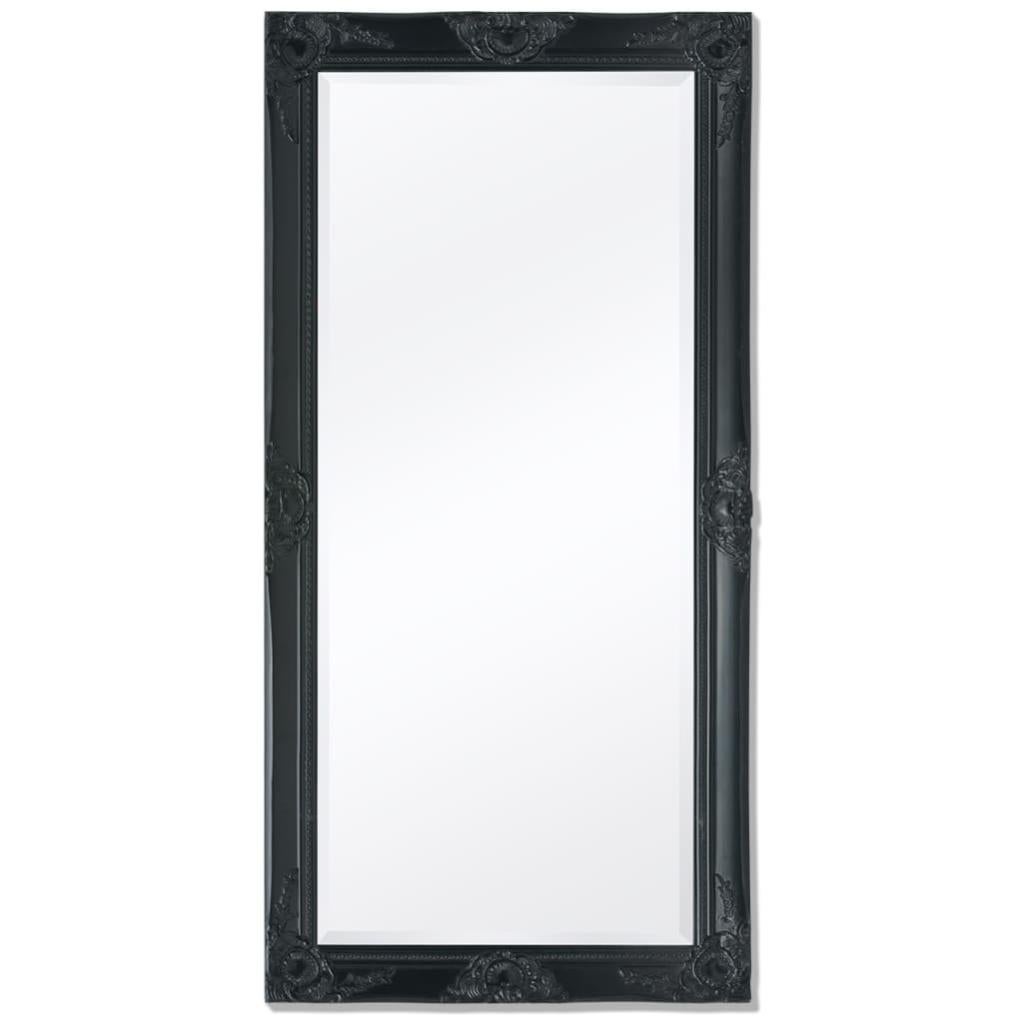 vidaXL Specchio da Parete Stile Barocco 100x50 cm Bianco