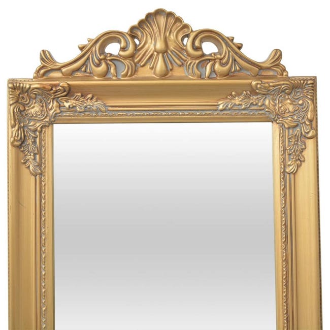 Mirar atrás Vislumbrar Imperio Inca VidaXL Espejo de pie estilo barroco 160 x 40 cm dorado | Leroy Merlin