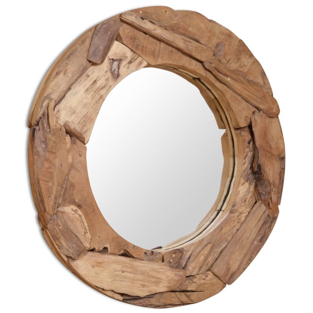 VIDAXL - Mobile A Specchio 60x10x40 Cm In Legno Massello Di Teak
