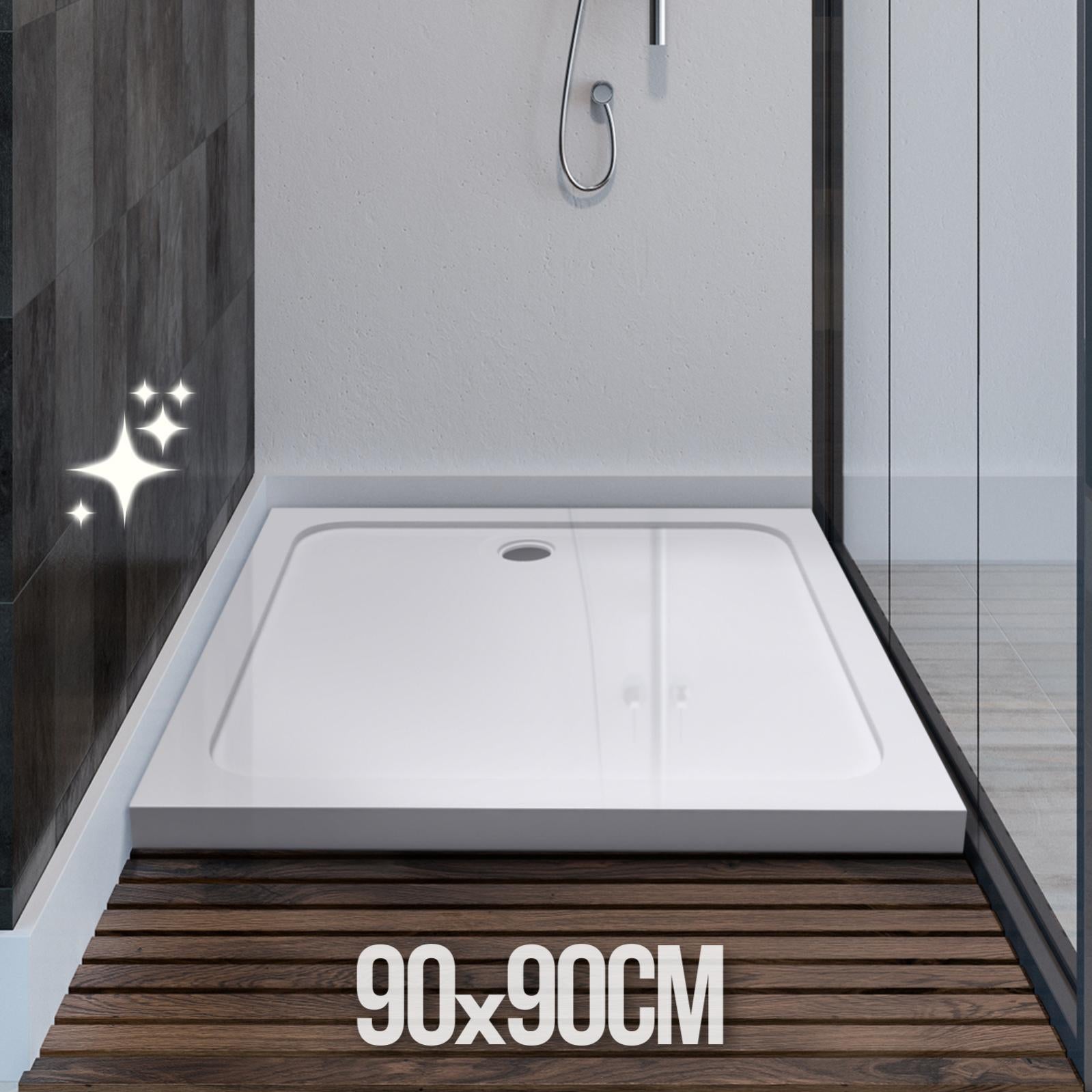 Aquamarin® Receveur de Douche Forme Carrée, 90 x 90 cm, Acrylique