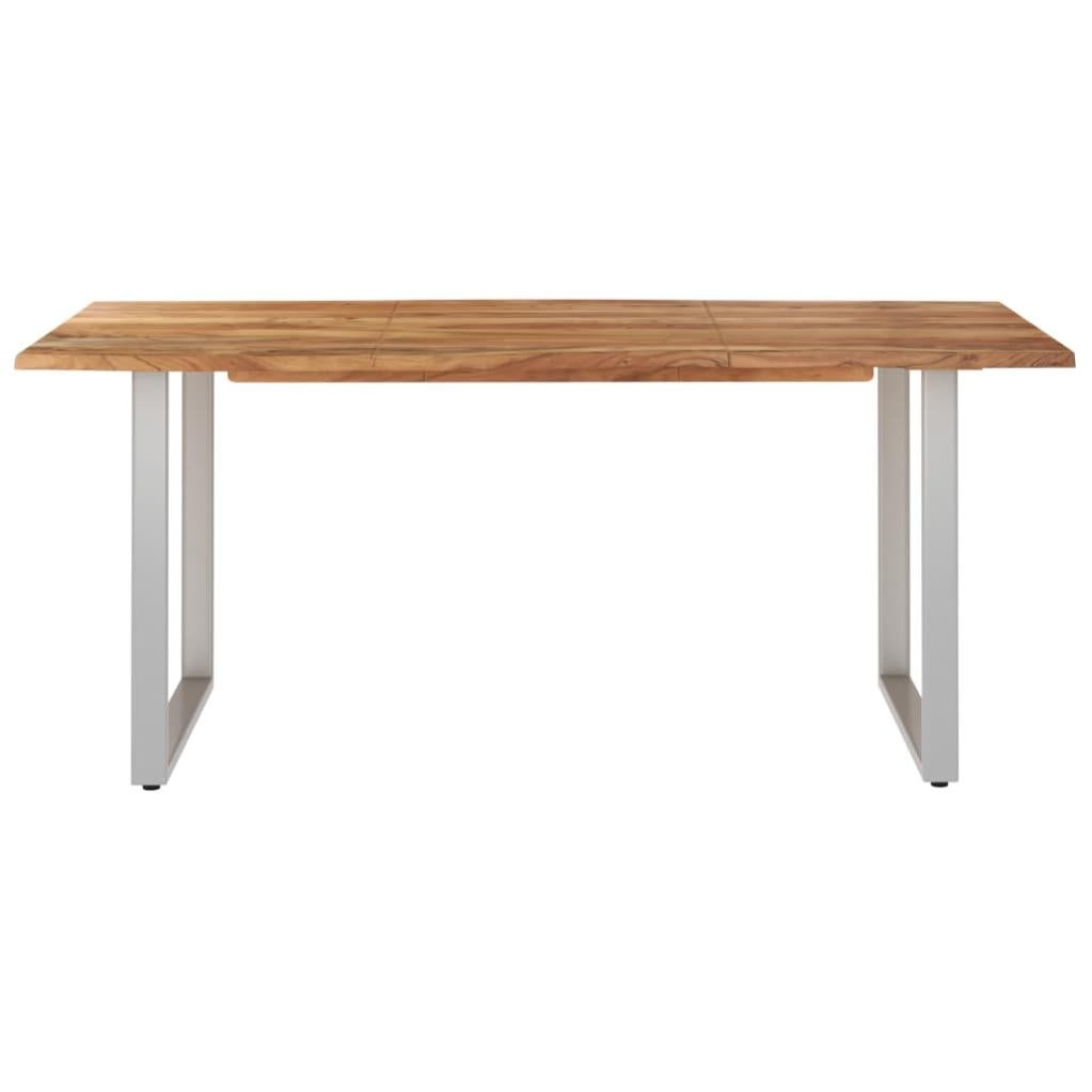VidaXL Tavolo Da Pranzo In Legno Massello Di Acacia – 110x55x76 Cm – Stile Vintage E Robusto